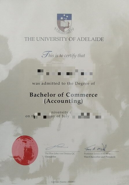 ´ѧAdelaide Universityƾѧҵ֤