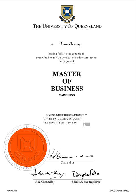 ĴʿѧƾDiploma from the University of Queensl
