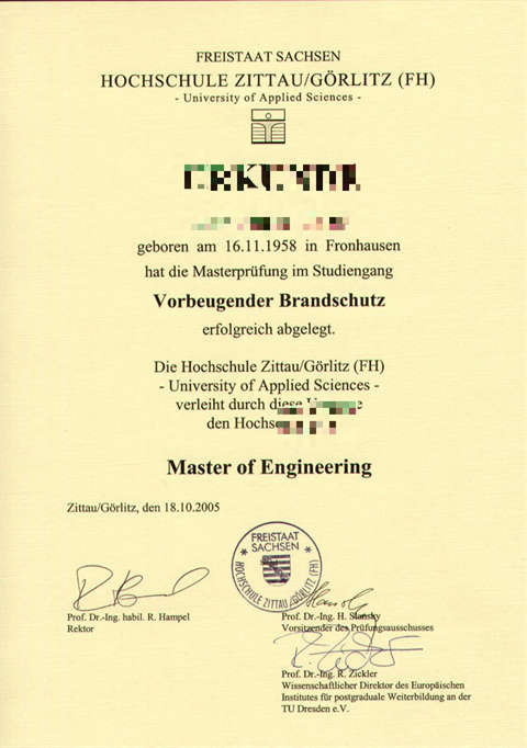 ¹ӦÿѧѧƾDiploma from German University of Appli