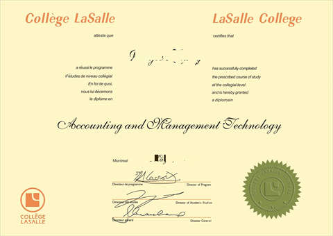 ô-ѧԺƾDiploma from Canada La Salle College