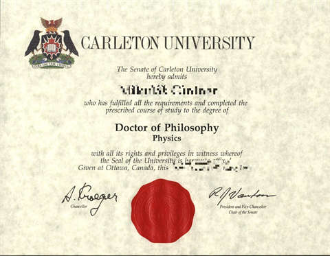 ô󿨶ٴѧƾDiploma from Carlton University, Canada