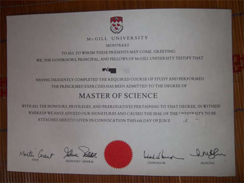ô󼪶ѧƾDiploma from McGill University, Canada