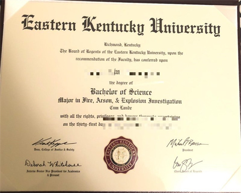 ѧƾDiploma from East Kentucky University i