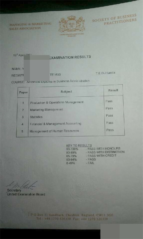 ¼»ĹѧԺɼTranscript of Huaxia School of Manage