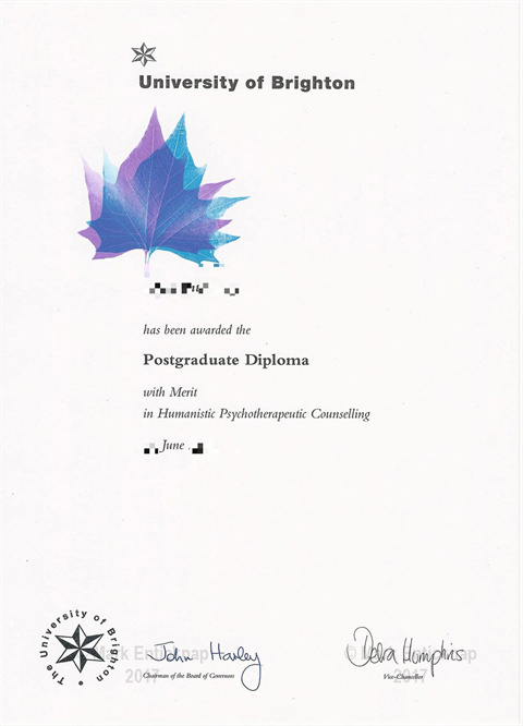 Ӣٴѧ°ƾNew Diploma from Brighton University i