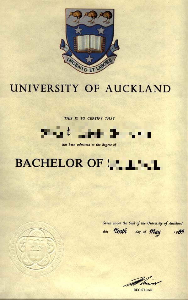 ¿ѧƾDiploma from the University of Auckland