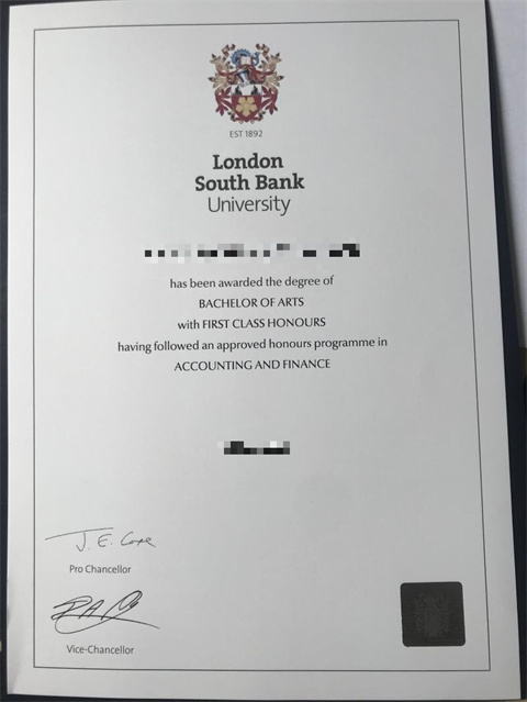 Ӣ׶ϰѧƾDiploma from South Bank University of L