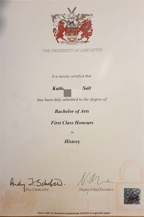 Ӣ˹شѧƾDiploma from Lancaster University in th