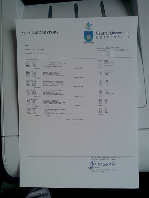 ʿѧɼ,Transcript of Central University of Que