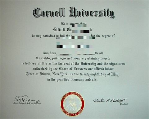 ζѧƾDiploma from Cornell University in the U