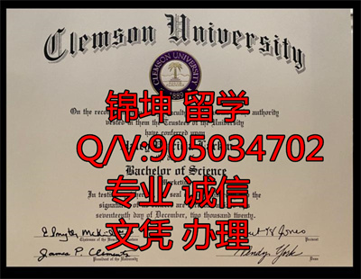 ����ķɭ��ѧ��ƾ��Clemson University Diploma