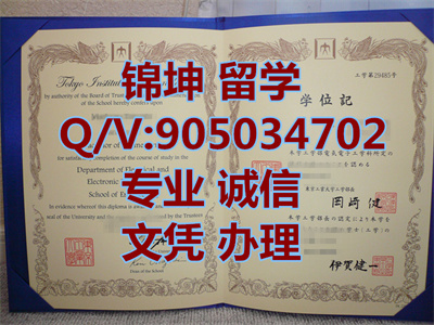 ������ҵ��ѧ��ҵ֤,Graduation certificate from Tokyo Instit