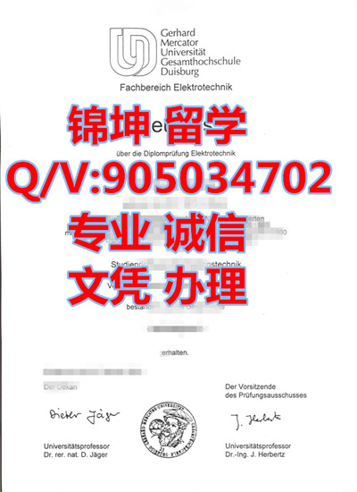 ����˹����ѧ�о�����ҵ֤,Duisburg University Graduate Certific