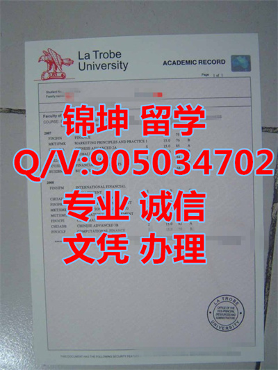 Transcript of La Trobe University in Australia,