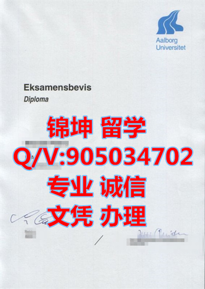 ����¶�����ѧ��ҵ֤,Graduation certificate from Aalborg Uni