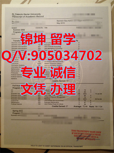 ��ʢ��������ѧ�ɼ�����Washington State University Transcript